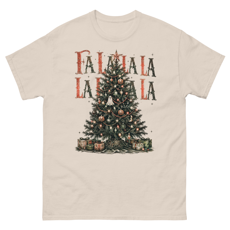 Spooky Christmas Tree Shirt, Vintage Halloween Holiday Tee