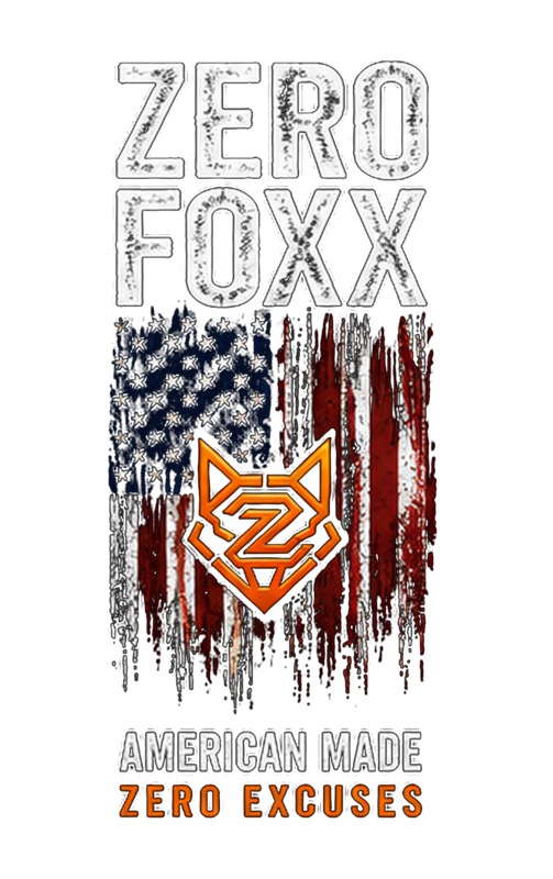 American Flag — American Made, Zero Excuses | Tee — Front Print