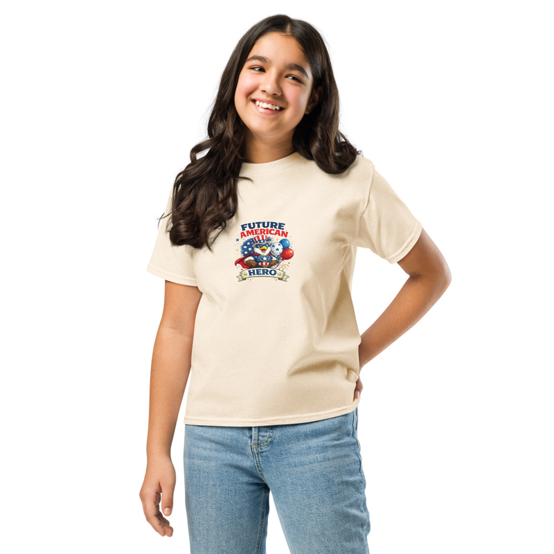 BMT Kids Future American Hero Youth classic tee – XS, Natural