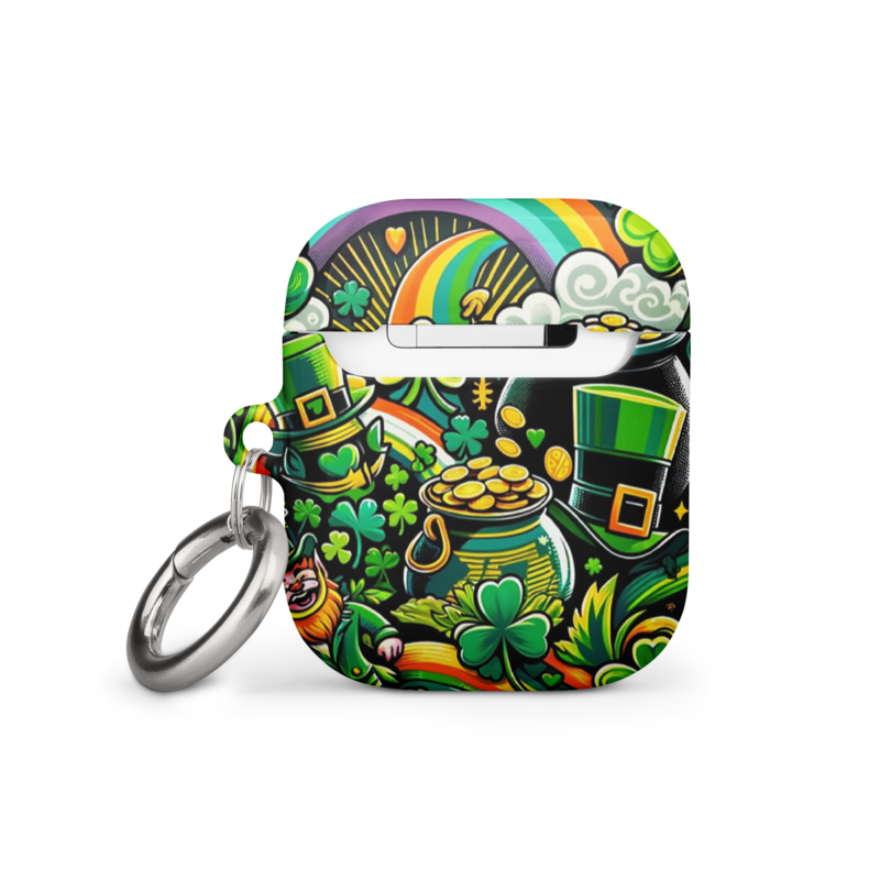 Shamrock Shield - Leprechaun's Choice AirPods® Case with Carabiner Clip