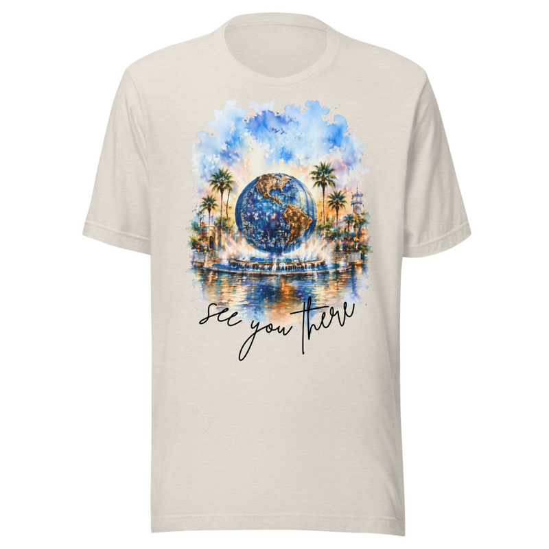 See You There Tee – M, Heather Dust