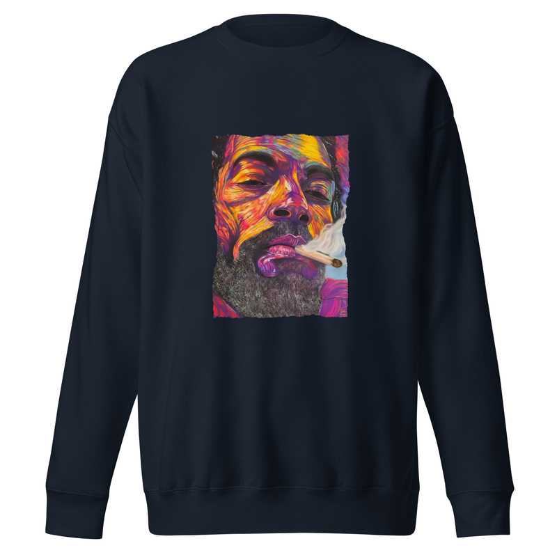 Peace and Love - Unisex Premium Sweatshirt – XL, Navy Blazer