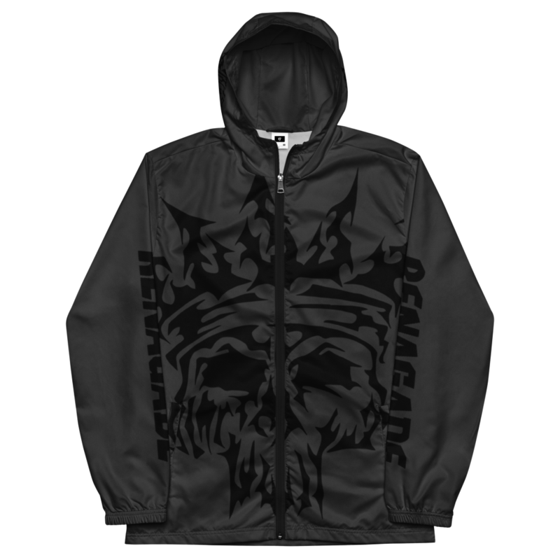 Big Skull Grey Windbreaker