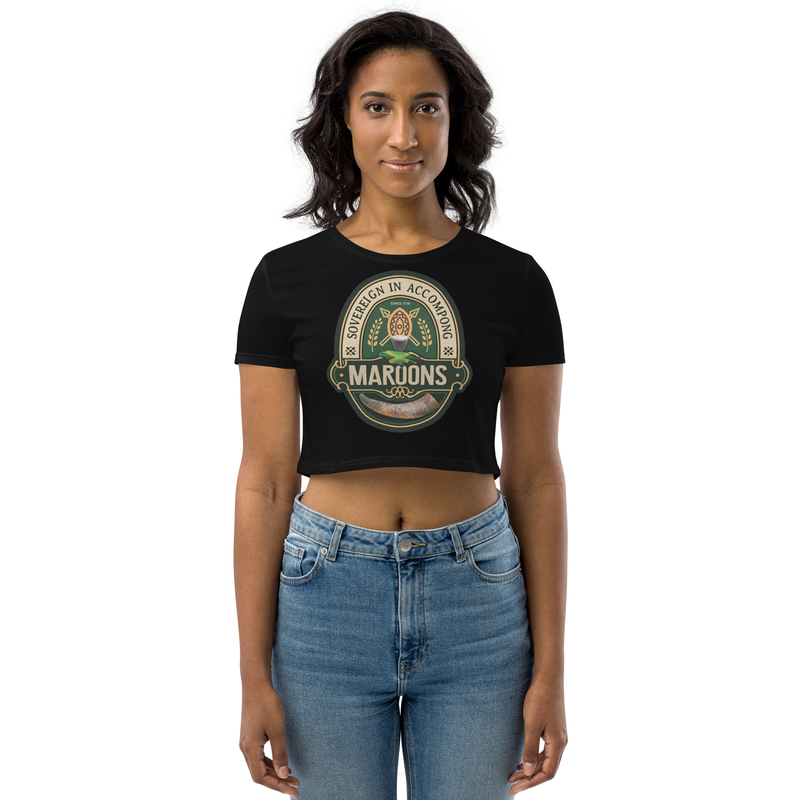 Maroons Organic Crop Top – XL, Black