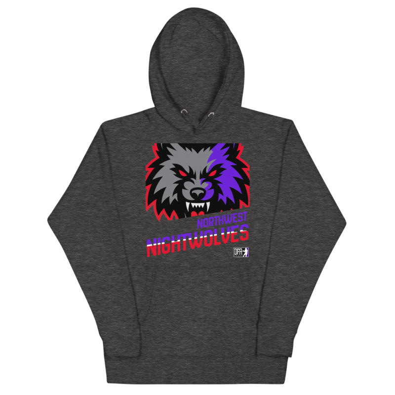 Northwest Nightwolves - Big Logo Hoodie – XL, Charcoal Heather