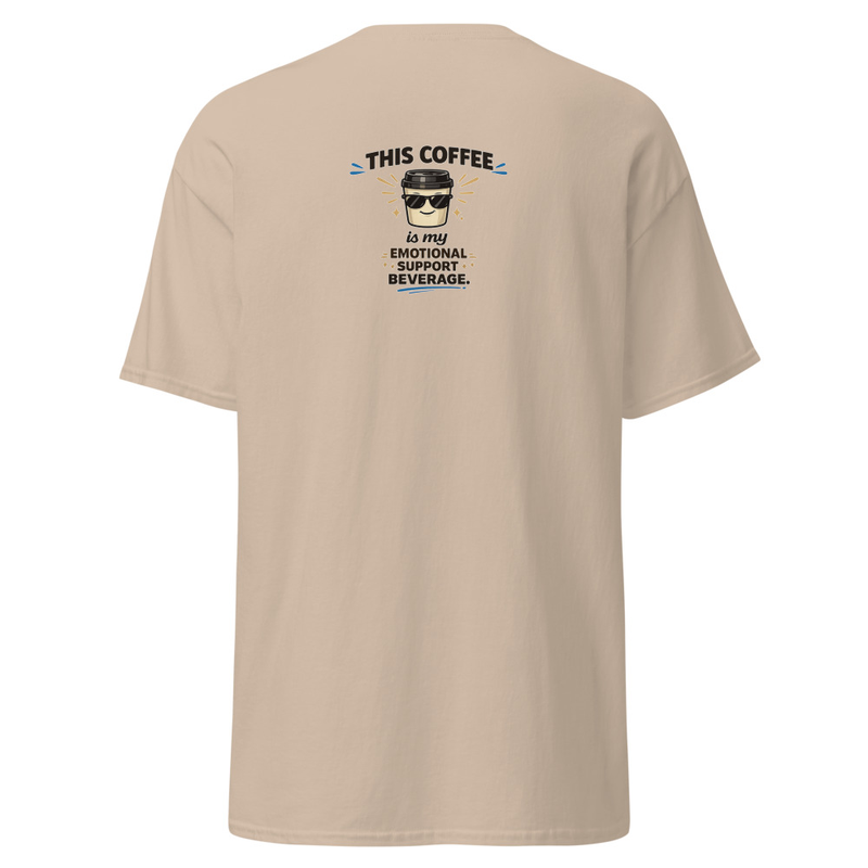 Emotional Support Beverage Unisex classic tee – S, Sand