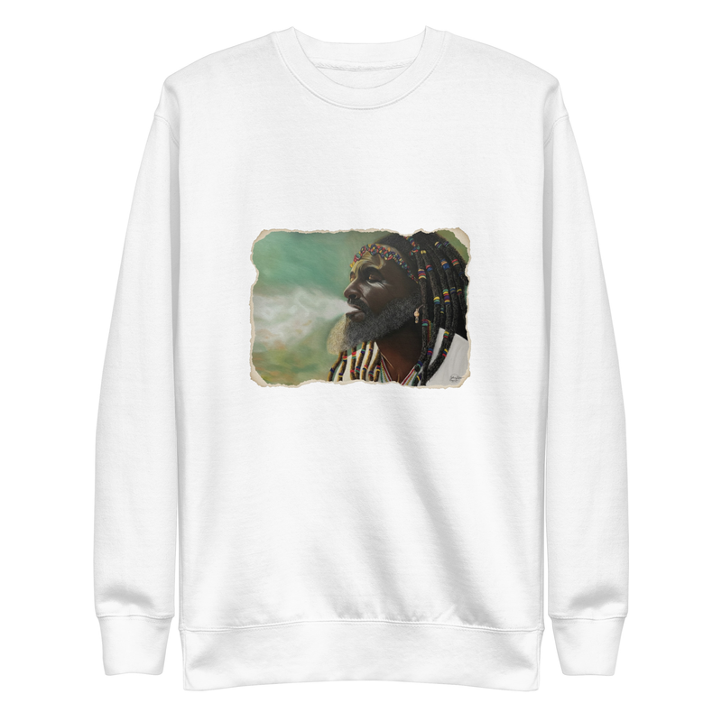 Mellow King - Unisex Premium Sweatshirt – S, White