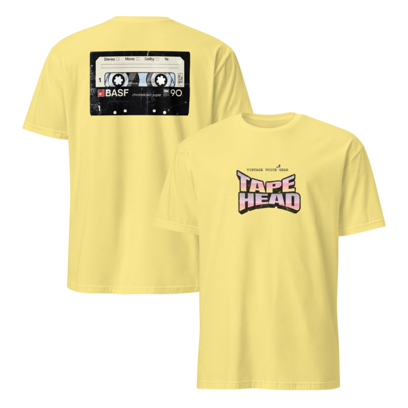 Tape Head T-Shirt – L, Cornsilk