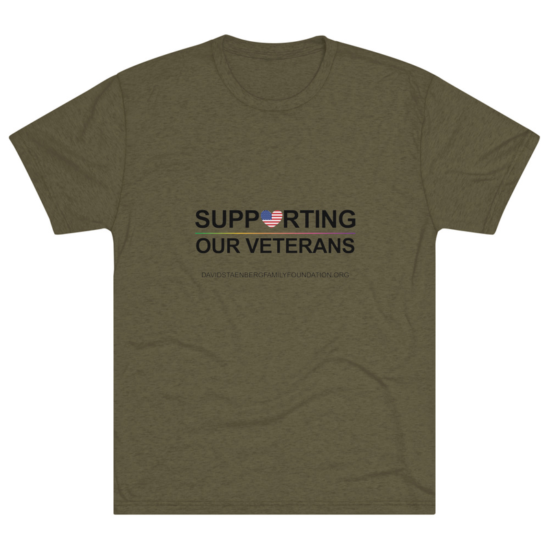 Unisex Tri-Blend Crew T-Shirt | Veteran's Day v1 – XL, Tri-Blend Military Green