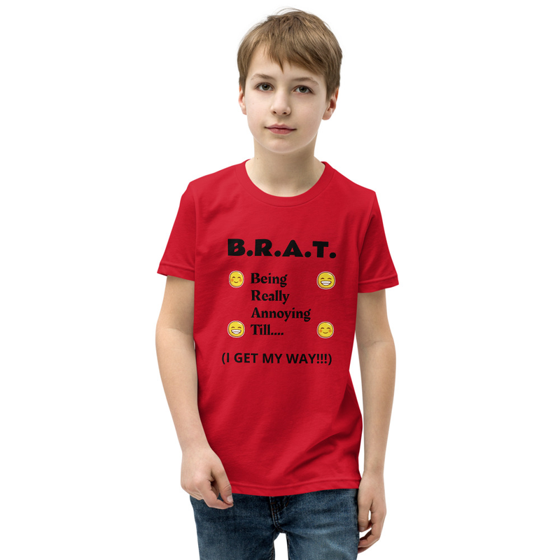 B.R.A.T. Youth T-Shirt – S, Red