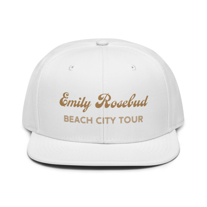 Beach City Tour Snapback Hat Gold Thread
