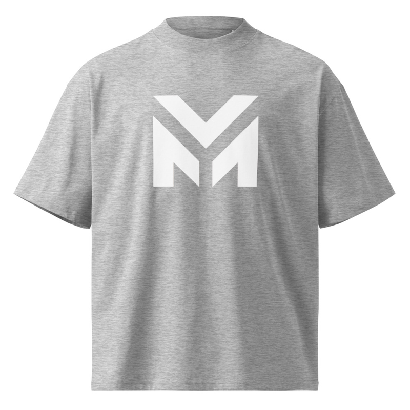 Yanis Mahoundo "YM" Essential Tee – S, Heather Grey