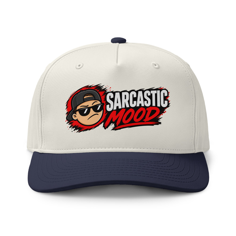 Sarcastic Mood - Two-tone cap – One size, Natural / Midnight