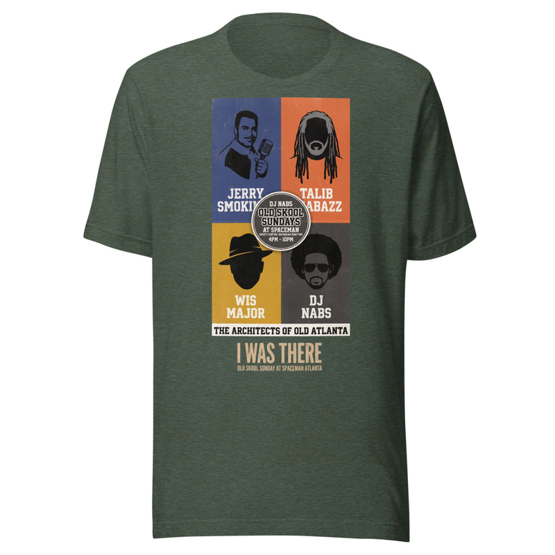 "I Was There" Old Skool Sunday at Spaceman - Old Atlanta T-Shirt BLACK