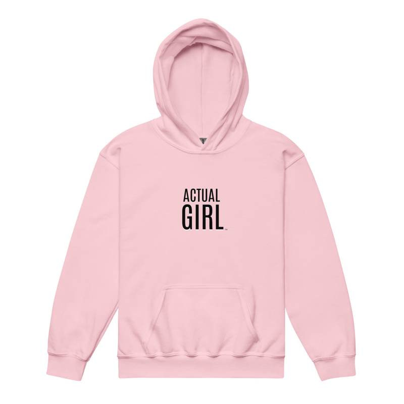 "Signature" Actual Girl Hoodie - for Girls – XS, Light Pink