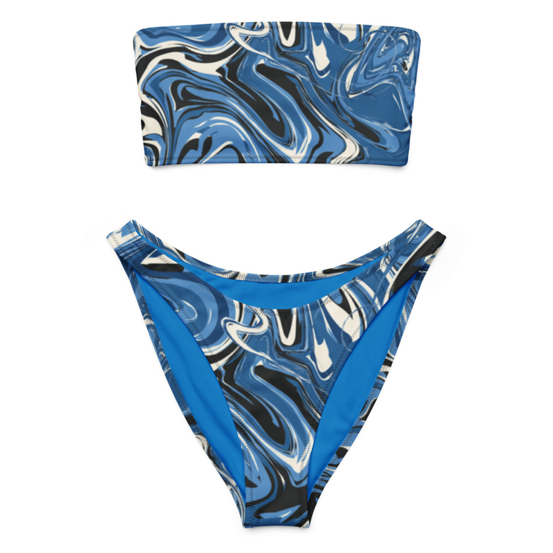 Recycled bandeau bikini