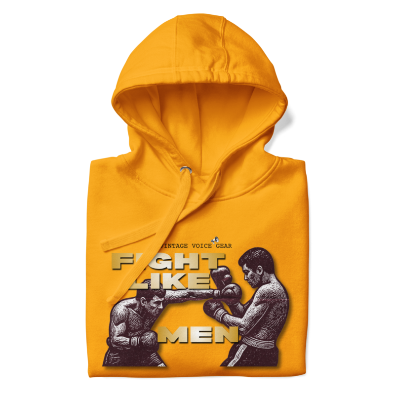 FIGHT like MEN Unisex HOODIE – S, Team Gold