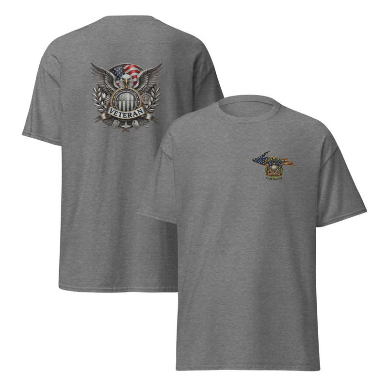 Alger County Veteran Unisex classic tee – S, Graphite Heather