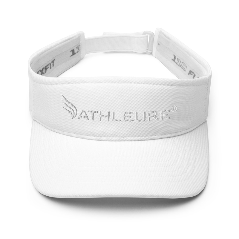ATHLEURE® Flexfit Visor – One size, White