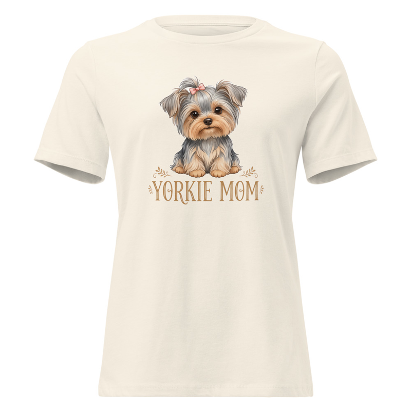 Women's Yorkie Mom Relaxed T-Shirt – view 11