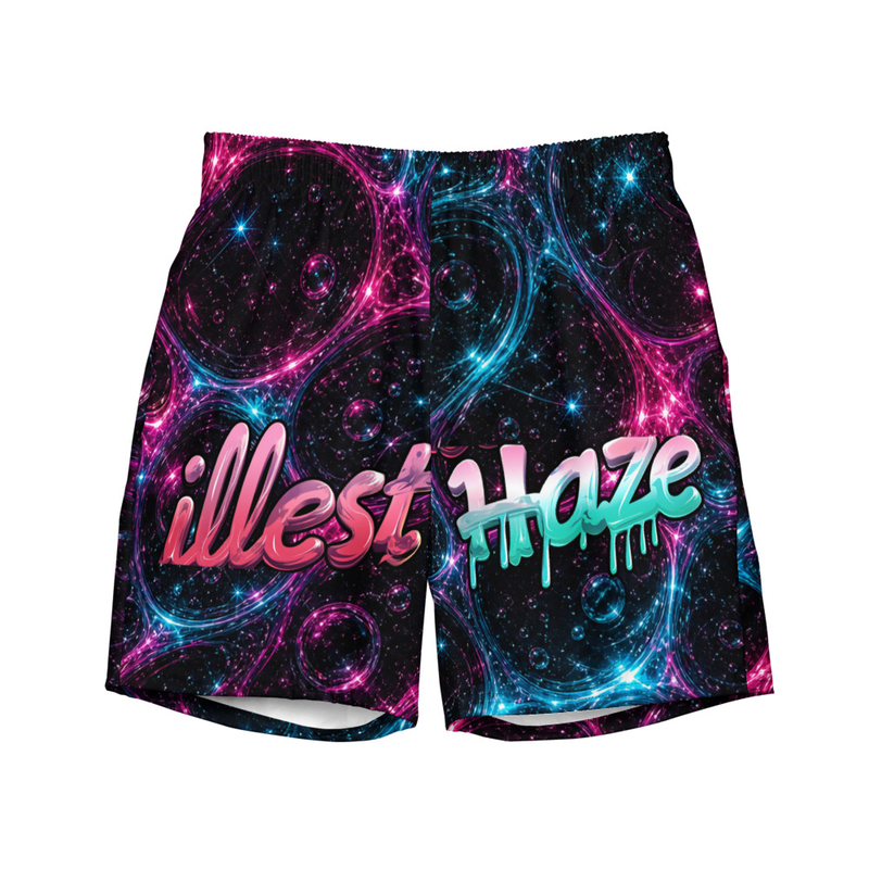Illest Haze Electric Drip Recycled Swim Trunks — V8 product photo 2
