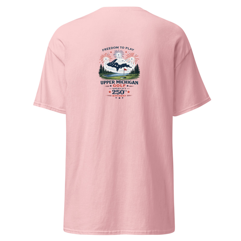 UP Golf 250 Fireworks Unisex classic tee – S, Light Pink