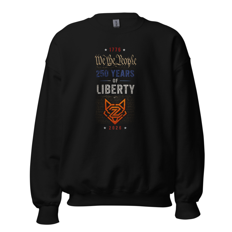 America's 250th — Liberty Scroll | Sweatshirt — Black / S