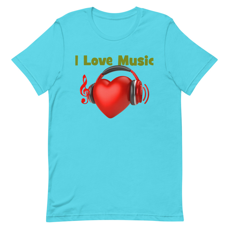 I Love Music Unisex t-shirt – Image 6