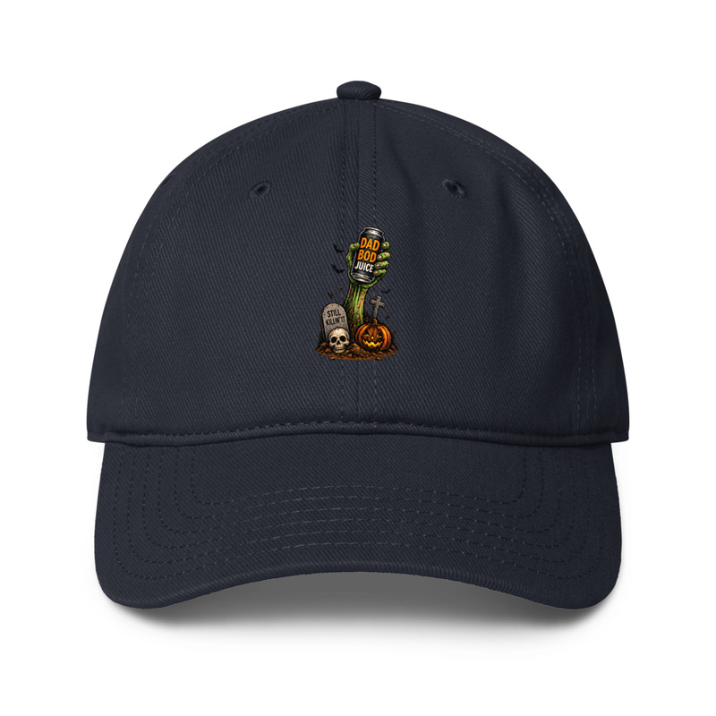 Dad Bod Juice Low-profile baseball cap – One size, Dark Navy