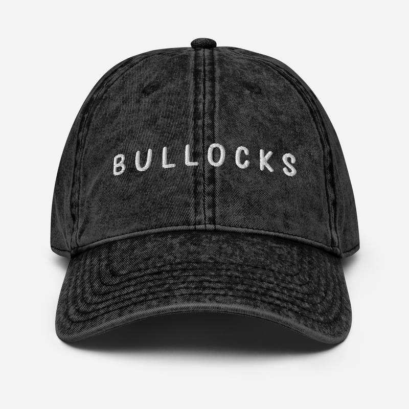 Bullocks - Vintage Cotton Twill Cap - Dad hat - Funny Hat - Funny Gifts - Greatest Dad Hats - Funniest Dad Hats