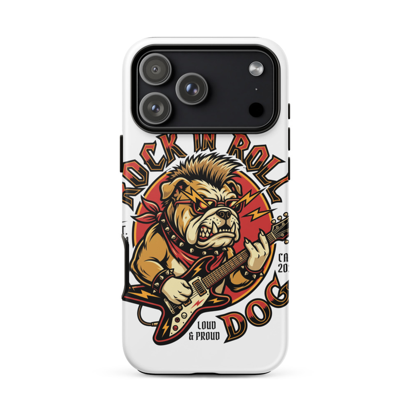 Tough Case for iPhone®: Rock N Roll Dog – iPhone 17 Pro Max, Matte