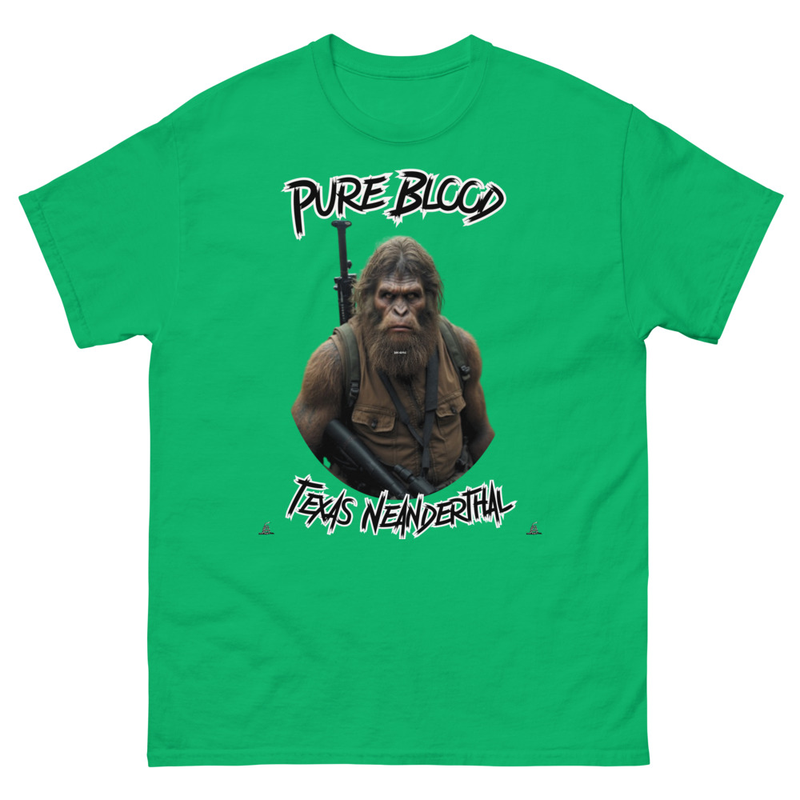 Texas Neanderthal T- Shirt – S, Irish Green