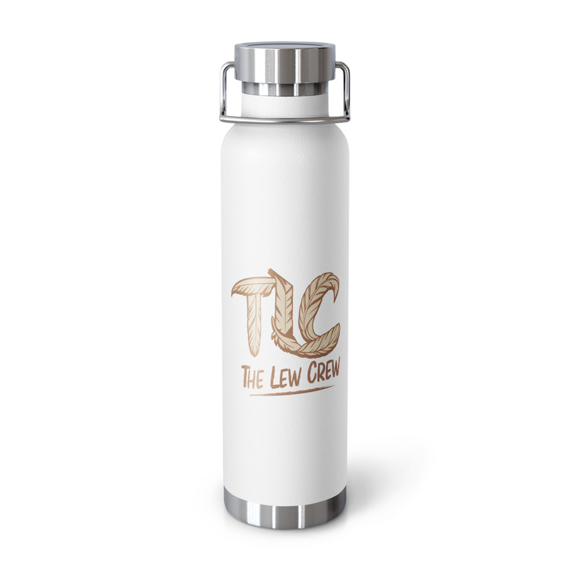 Copper Vacuum Insulated Bottle – 22oz, White