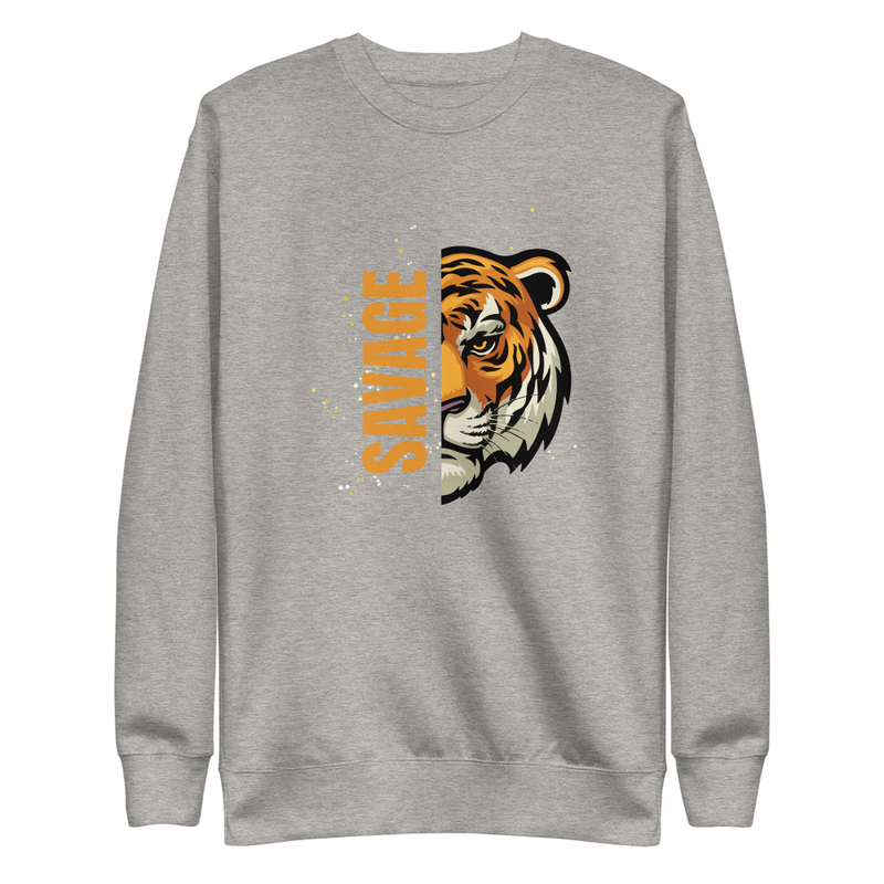 Savage - Premium Sweatshirt – S, Carbon Grey