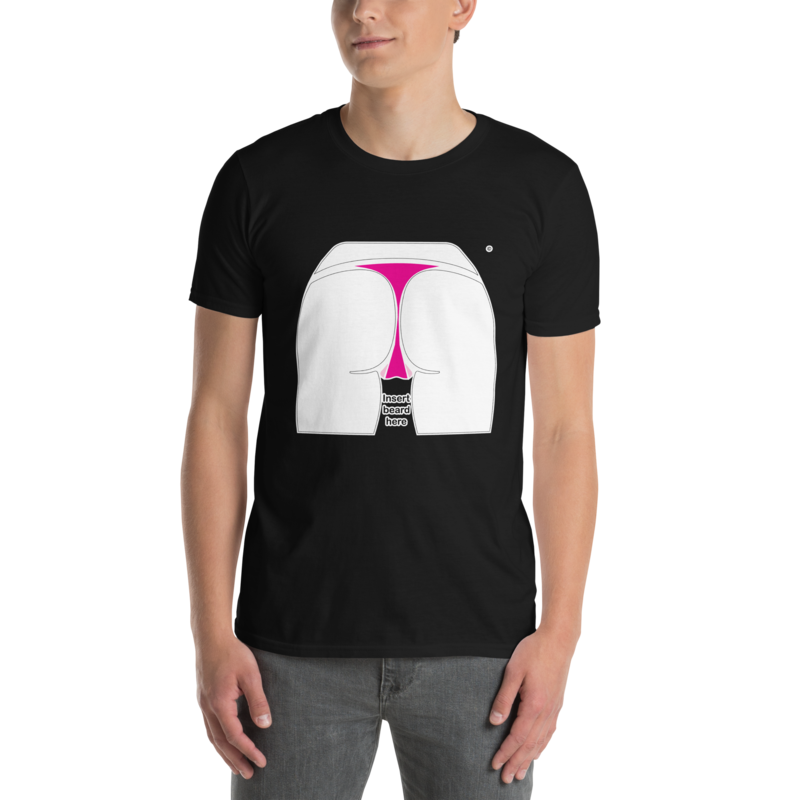 Cheeky Surprise" Humor Tee - Beard Humor Shirt