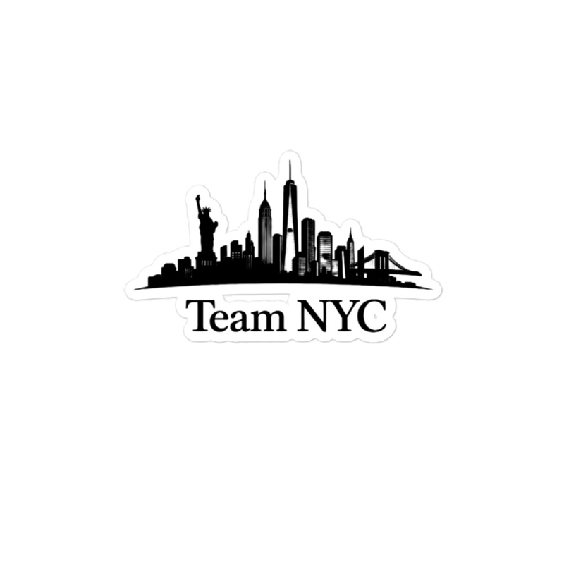 Bubble-free stickers Team NYC