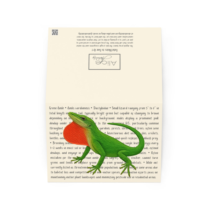 Green Anole Greeting Card