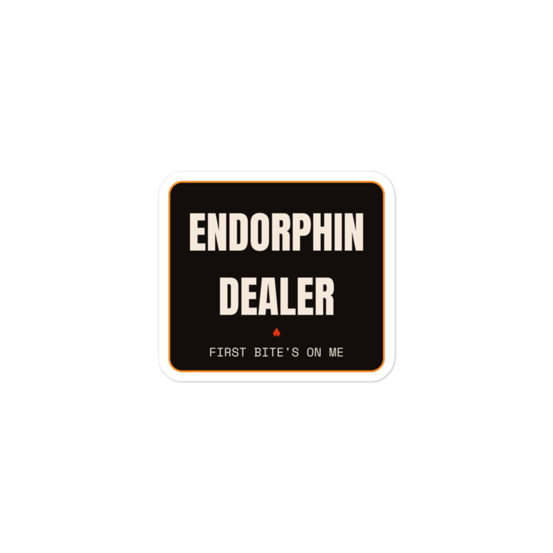 ENDORPHIN DEALER Sticker mockup