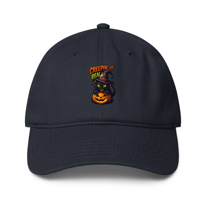 Creep'n it Real Low-profile baseball cap – One size, Dark Navy