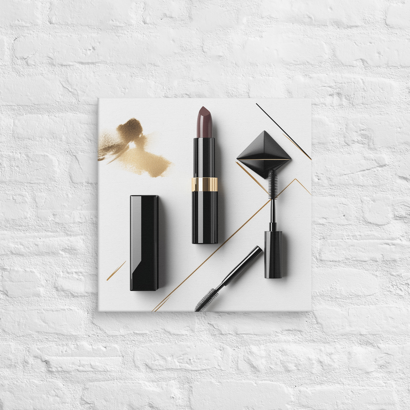 Beauty Product Art on Canvas