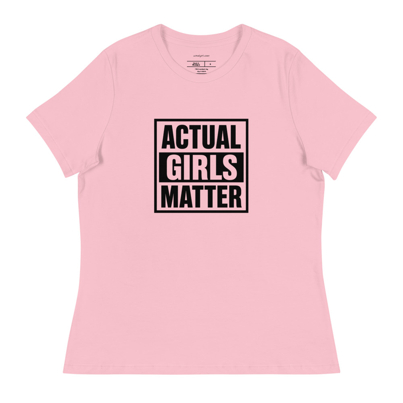 "Actual Girls Matter" Actual Girl Relaxed T-shirt - for Women – 3XL, Pink