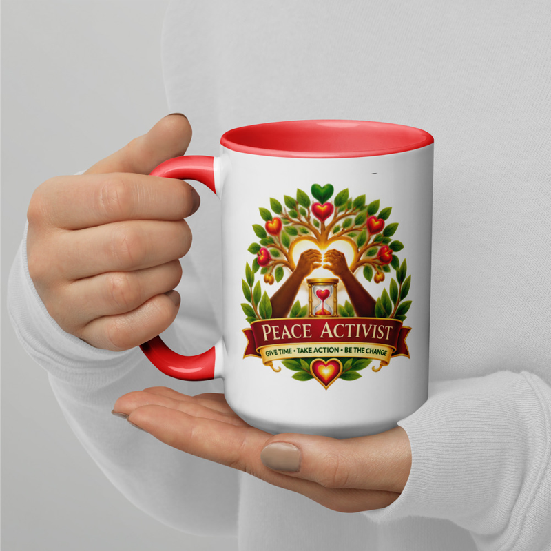 Peace Activist Mug – 15 oz, Red