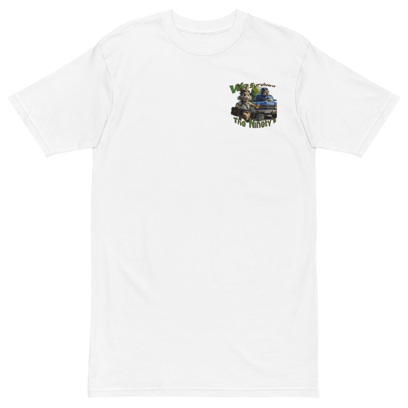 We Survived the Ninety's Men’s premium heavyweight tee