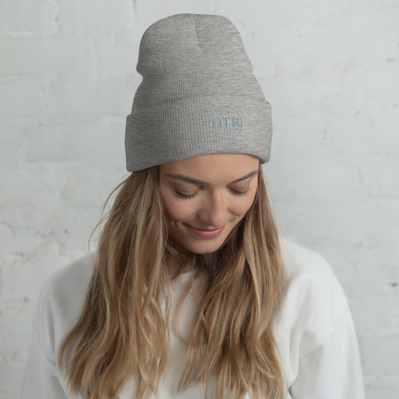 DTR Cuffed Toque/Beanie Grey Logo