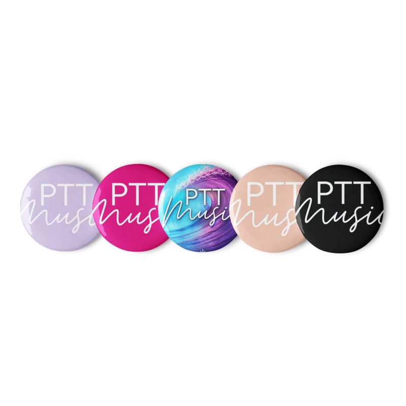 Set of pin buttons