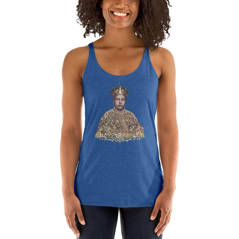 Empress Menen Women's Racerback Tank – S, Vintage Royal