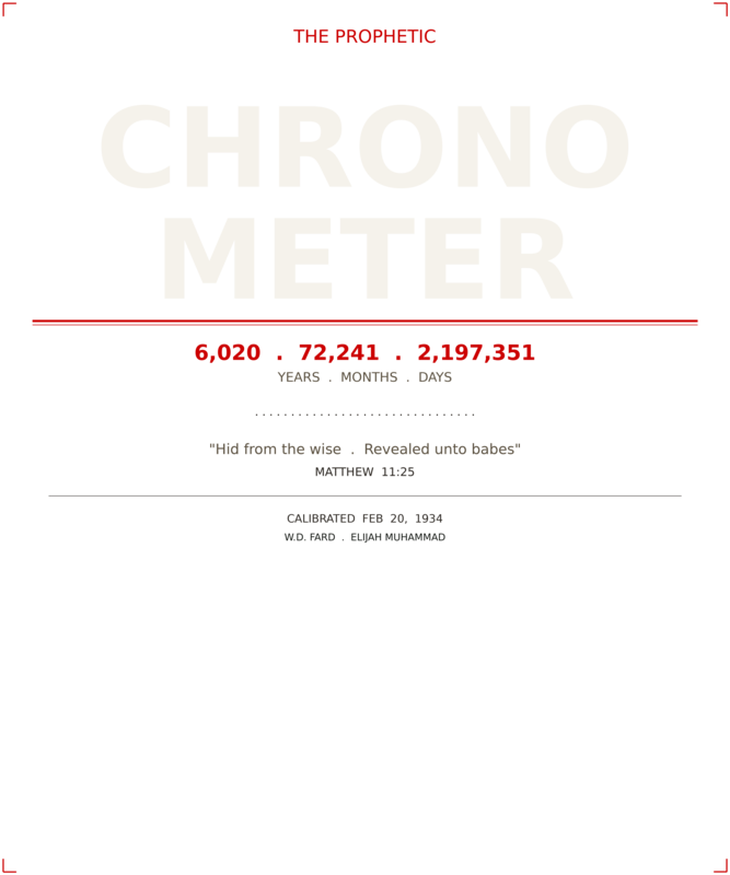 Prophetic Chronometer T-Shirt Standard