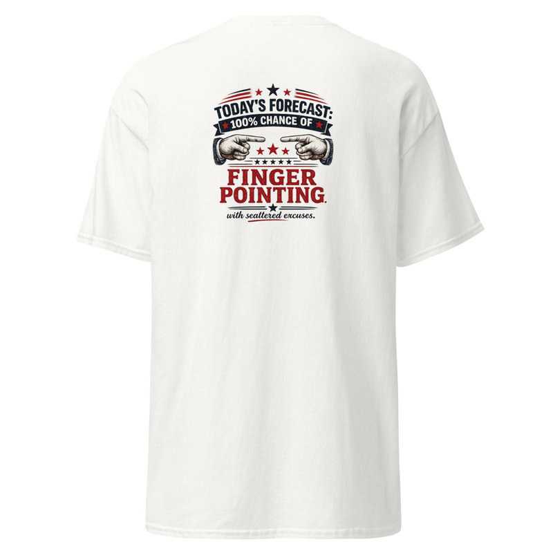 Finger Pointing Unisex classic tee – S, White