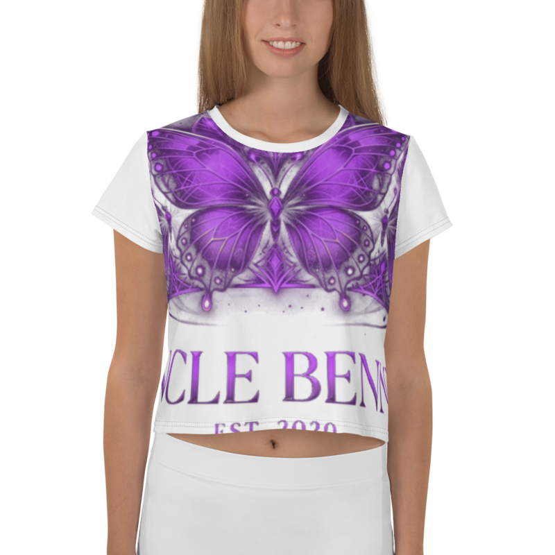 Uncle Benny ® Crown IV Crop Tee Neon Purple EST. 2020