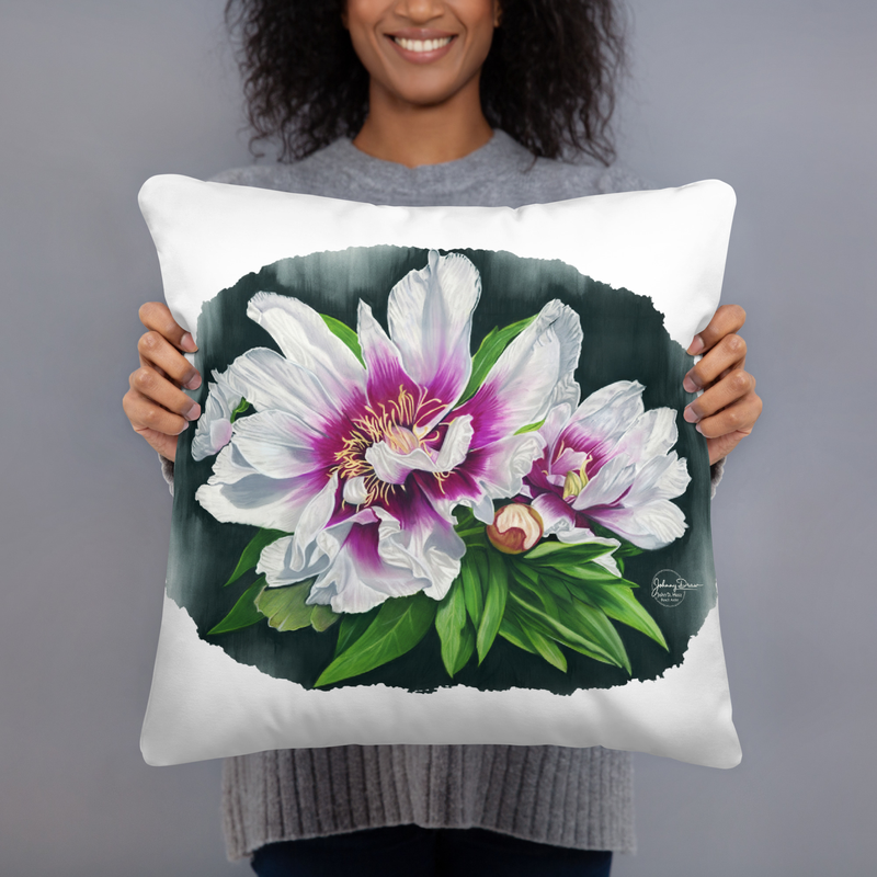 Peony Envy Basic Pillow